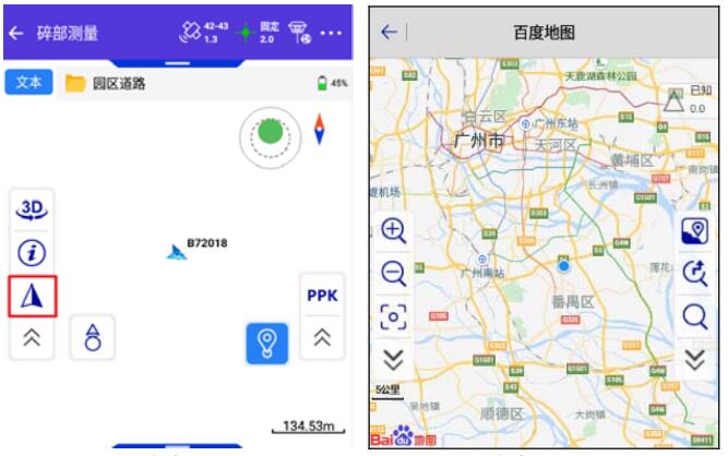 一鍵固定CORS模式下，RTK碎部點(diǎn)測量步驟