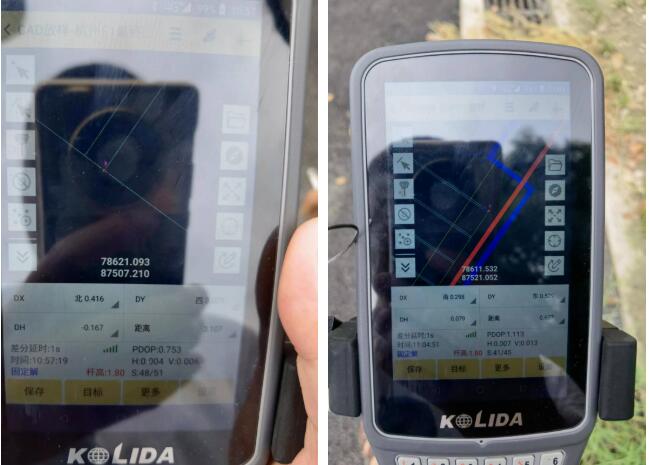 RTK的CAD放樣功能，助力停車場改賽車道劃線